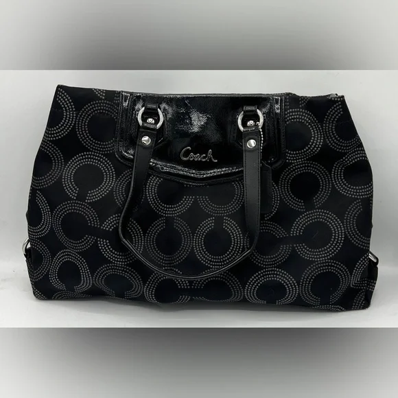 Coach Ashley Op Art Satchel - Picture 2 of 13